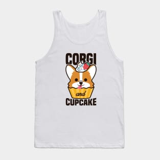 Corgi and Cupcake Tank Top